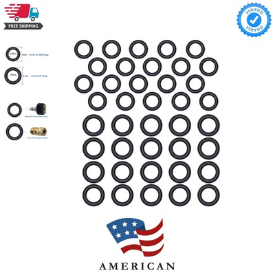#ad Pressure Washer O Rings for 1 4quot; 3 8quot; Quick Connect Coupler 40 Pack $14.99