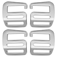 2 Pair g Hook Webbing Slide Buckles 25mm Metal g Hooks Webbing Clips Silver