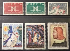6122 - FRANCE - SCOTT# 1074-1075, 1076-1077, 1078, 1084 - MNH