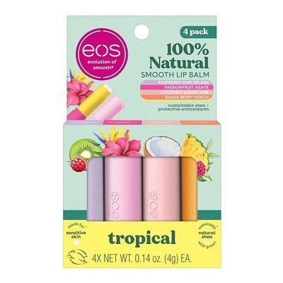 eos Lip Balm Variety Pack Tropical Theme, 4 Ea eos Lip Balm Variety Pack Tropic