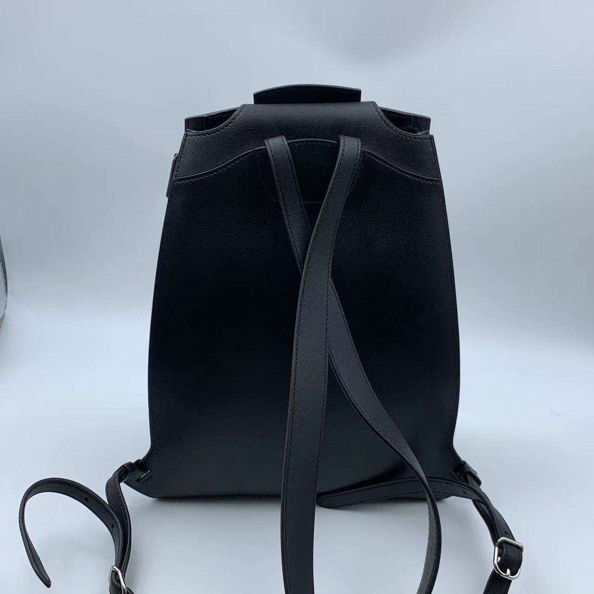 Hermes GR24 Backpack Evercolor black Silver Metal France | eBay