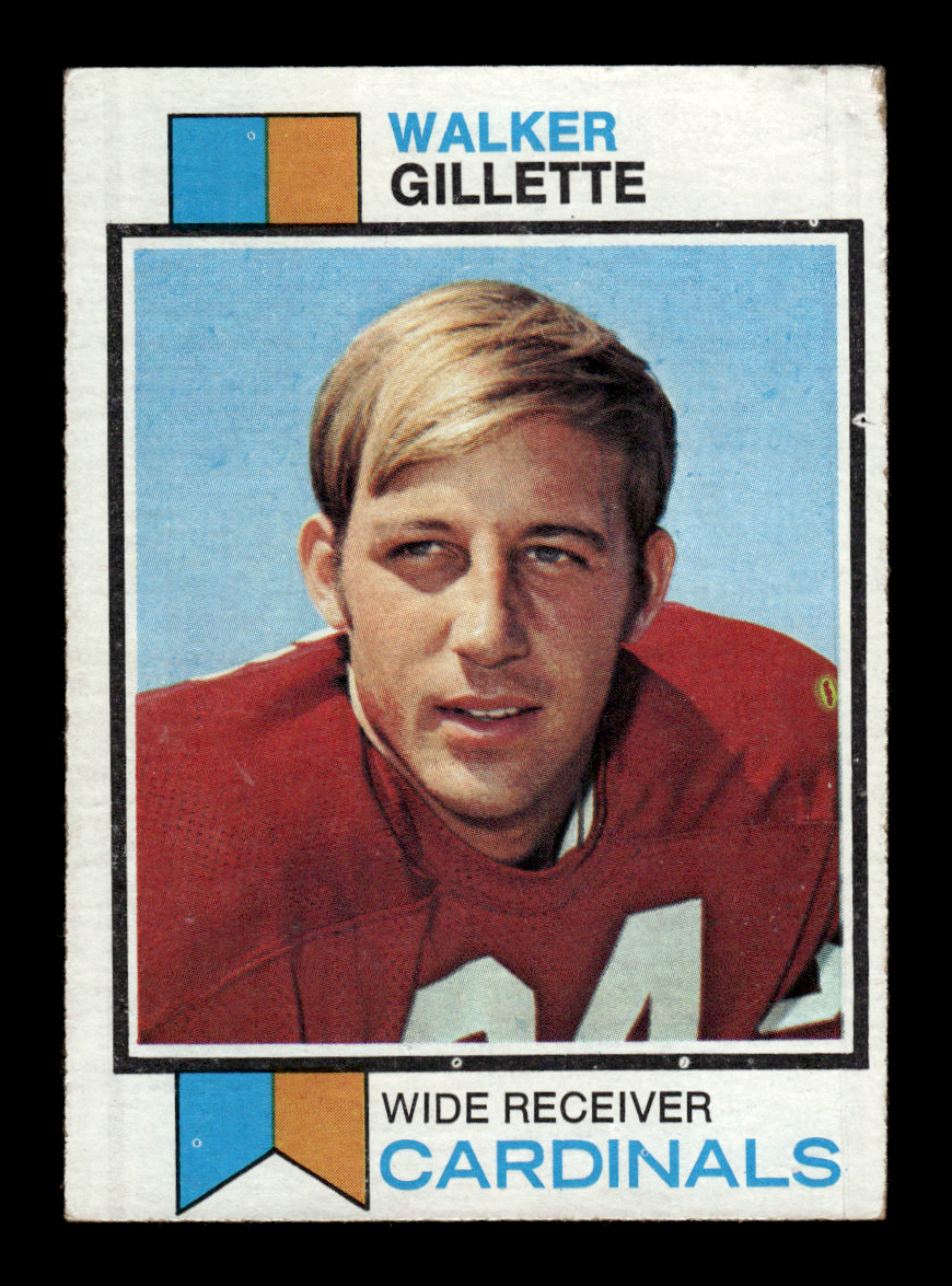 Walker Gillette #17 Football Cards 1973 Topps trading card — raw and PSA graded price guide