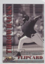 2001 Royal Rookies Throwbacks Flipcards /1000 CC Sabathia Brad Baisley HOF 10ou