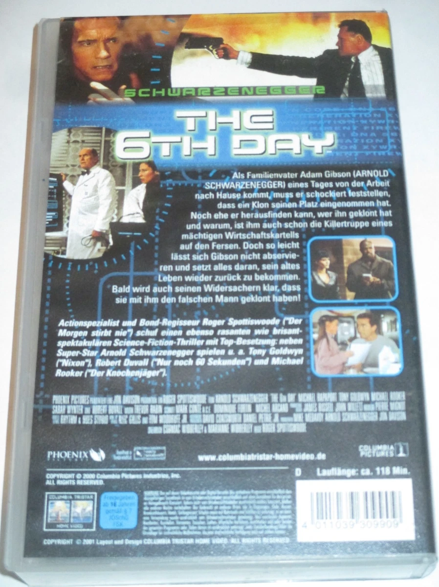 Columbia - The 6th Day - VHS/Action/Arnold Schwarzenegger/Robert Duvall