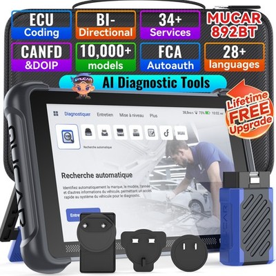 2025 MUCAR 892BT KFZ Diagnosegerät Auto OBD2 Scanner 34+ Dienstleistungen NEW