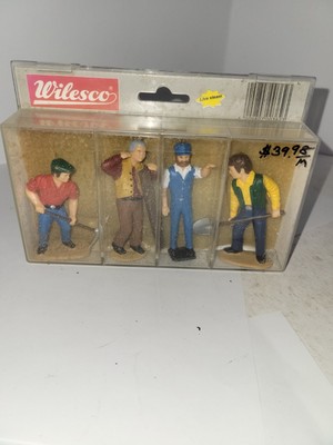 Vintage Wilesco Z362 -Steam Toy - Street Work Figurine Set Made In Germany ~RARE