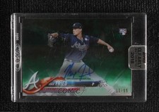 2018 Topps Clearly Authentic Auto Green 13/99 Max Fried #CAA-MF Auto 1s4s