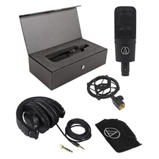 Audio Technica AT4040 Condenser Microphone Protective Case Studio Headphones