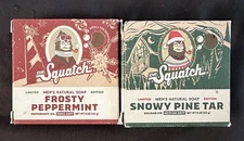 2x Dr Squatch BOXES ONLY No Soap Included Snowy Pine & Tar Frosty Peppermint