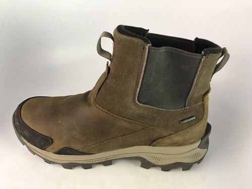 Merrell Men's Moab Adventure 3 Chelsea Waterproof Boots Brown Full Grain Sz 8 US