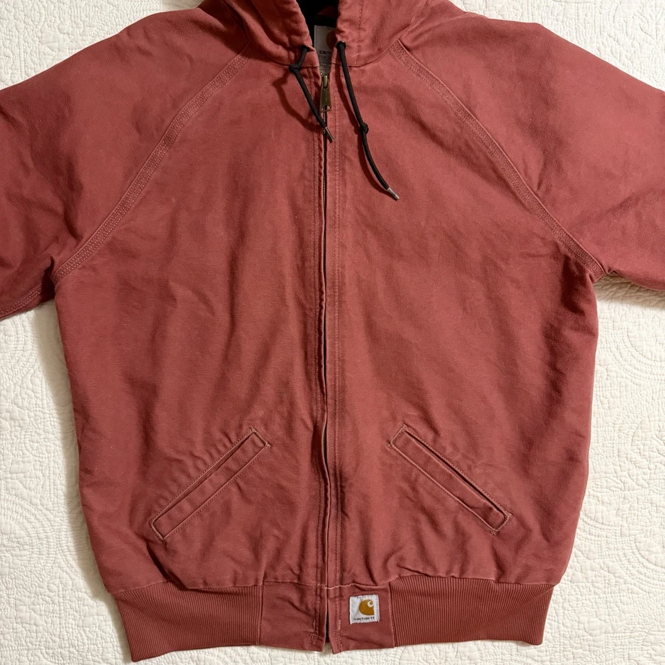 Vintage Carhartt Active Jacket Womens Large Vintage Rose / Pink - Rare WJ014 VRS - Image 2 of 4
