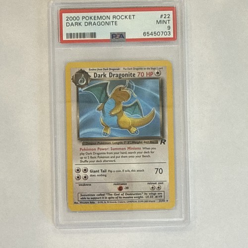 Dark Dragonite (Unlimited) graded PSA 9 for sale on eBay