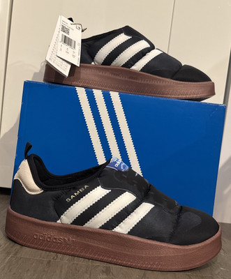 Adidas Samba Puffylette Hausschuhe Herren UK 8 schwarz Winter Gummi Slides Primaloft