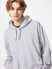 Uniqlo Sweat Pullover Hoodie in Gray US Medium 
