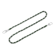 32" Purse Chain Strap with Buckles for Shoulder Green  Silver 
