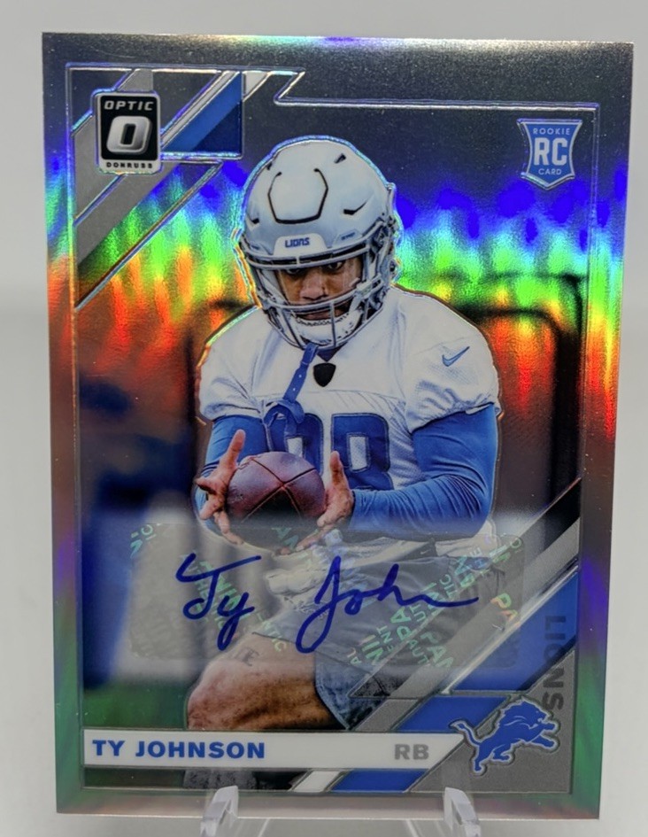 Ty Johnson Panini Donruss Optic #145 Autograph-Holo