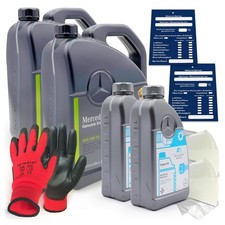 12 Liter Original Mercedes-Benz Motor&ouml;l 5W30 229.51 inkl. Trichter + Anh&auml;nger