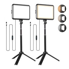 LED Photography Lighting Kit, 2-Pack 8  Portable Video Light with Adjustable ...
