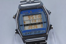 Vintage 1987 SEIKO ALBA W041-5030 Alarm Chrono Digital Men Watch JAPAN New Batt
