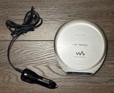Sony Walkman D-EJ368CK Car Ready CD Player Silver Digital Display Tested Works 