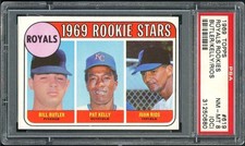 1969 Topps Rookie Stars (OC) RC PSA 8 Kansas City Royals #619