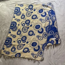 Pashmina Silk Scarf Indian Womens 26” X 70” Paisley Wrap Fringe Shawl Boho