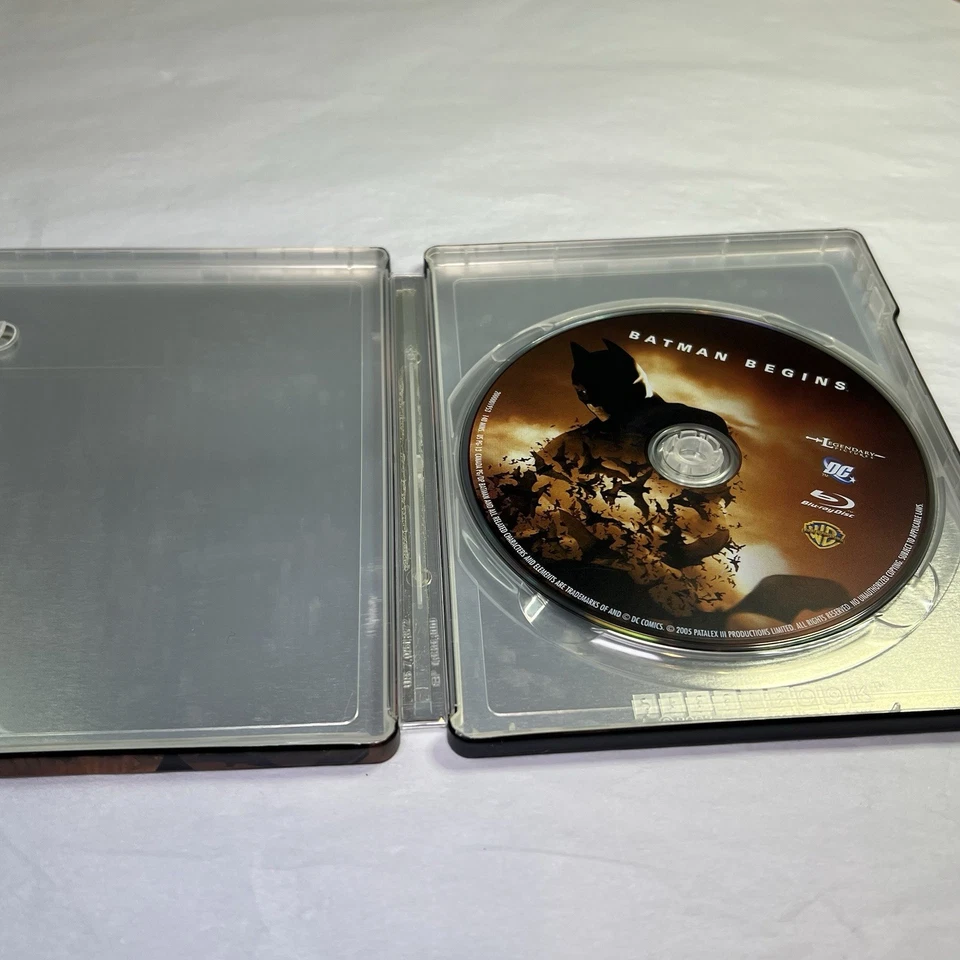 Batman Begins (Blu-ray, Digital 2012 STEELBOOK) Christian Bale Christopher Nolan - Image 3 of 4