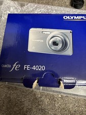 Olympus FE-4020 Compact Digital Camera Used, USB Cover Missing, PENTAX Battery