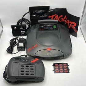 Atari Jaguar Console Bundle Cybermorph Game + Manual Controller Cables TESTED