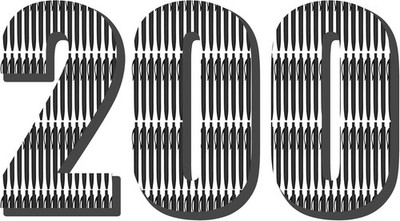 Deegtran 200 Pack Retractable Black Barrel Click Pens, Medium Point, Smooth Ink,