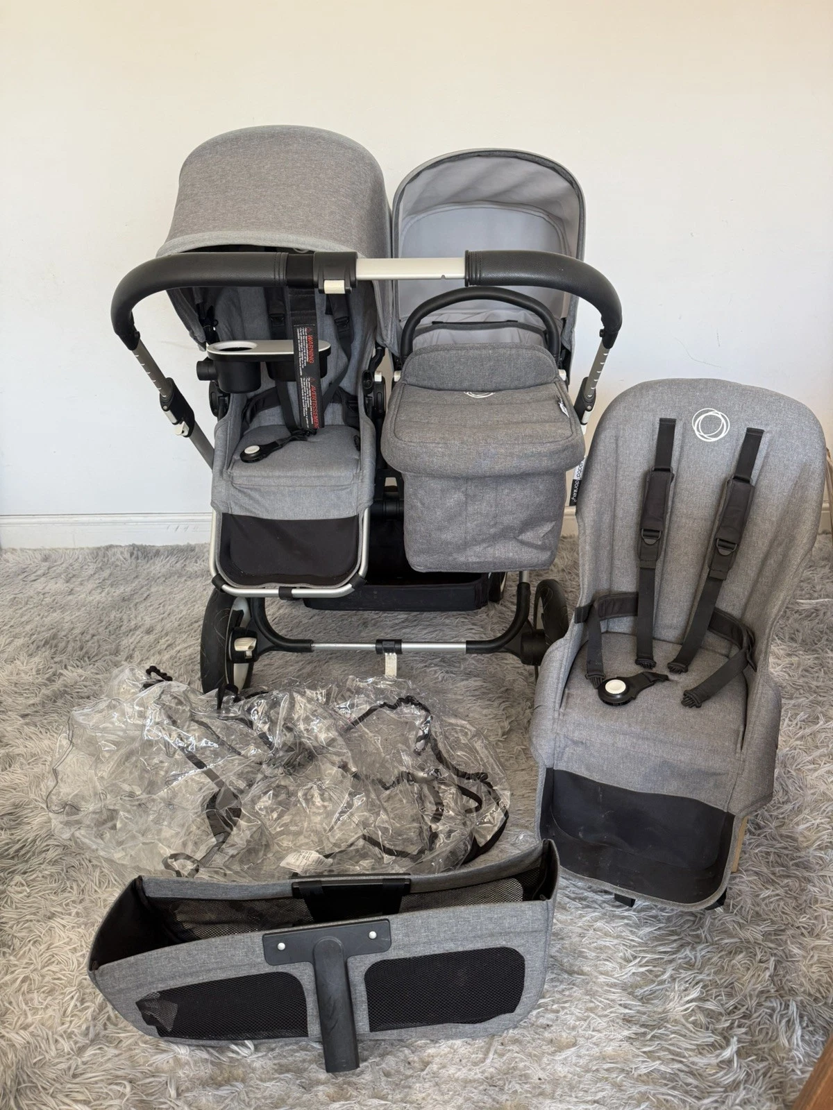 Bugaboo Donkey 2 DuoDouble Pushchair -Grey Melange- Raincovers - From Newborn
Opens in a new window