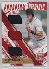 2019 Elite Extra Edition Triple Prospect Materials Red 21/49 Bobby Dalbec 1k5