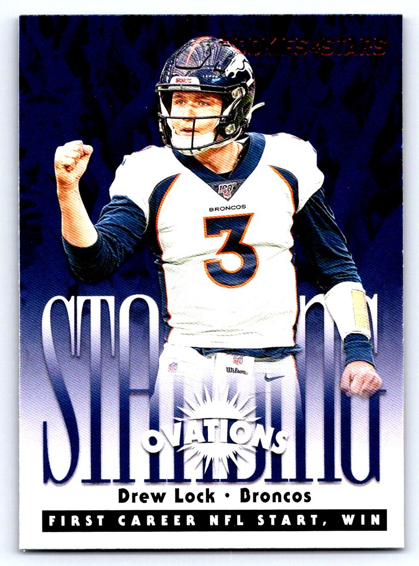2020 Panini Rookies & Stars Drew Lock Standing Ovation Denver Broncos #SO-2 b11c