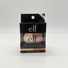 ELF Baked Highlighter Bronzer Duo Bronzed Glo...