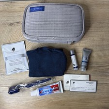 United Airlines Business First Class Travel Amenity Kit Overnight Toiletry Bag