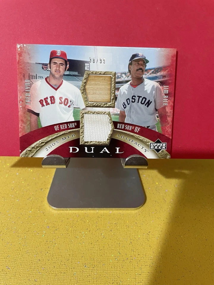 Artefactos de cubierta superior 2005 - artefactos dobles Jim Rice, Fred Lynn #DA-LR/99 (MEM) Foto 4 de 4