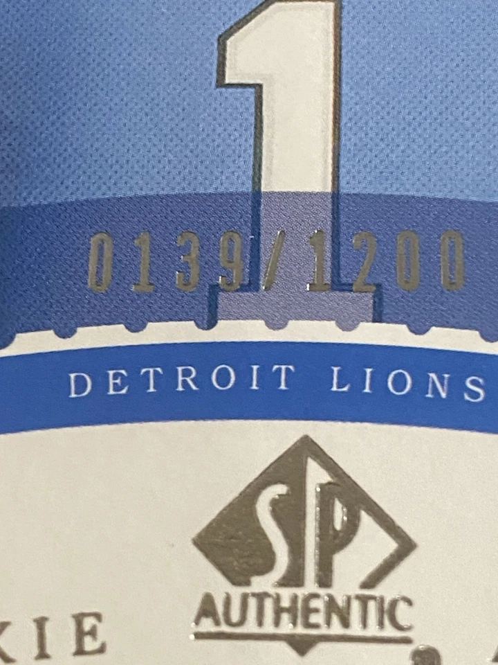 #’d /1200 - 2003 SP Authentic #211 Charles Rogers RC Detroit Lions PWE - Image 2 of 3