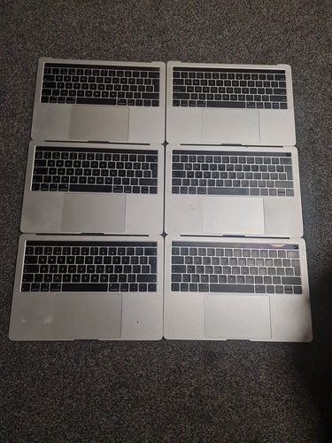 SET MACBOOK PRO 13" A2159 2019 SILBER UK HANDAUFLAGE KB AKKU TRACKPAD EMC3301