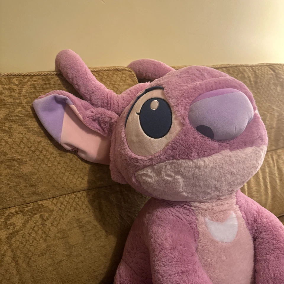 Disney Lilo and Stitch, Angel Jumbo Plush Pink approx 25 Inch - Image 3 of 4