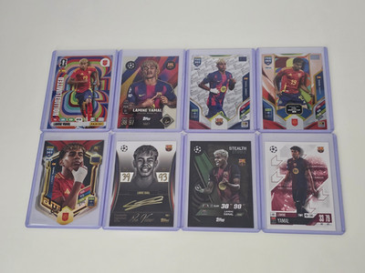8x LAMINE YAMAL Fußball Karten, Topps Match Attax, Adrenalyn XL, FIFA 365, LTD