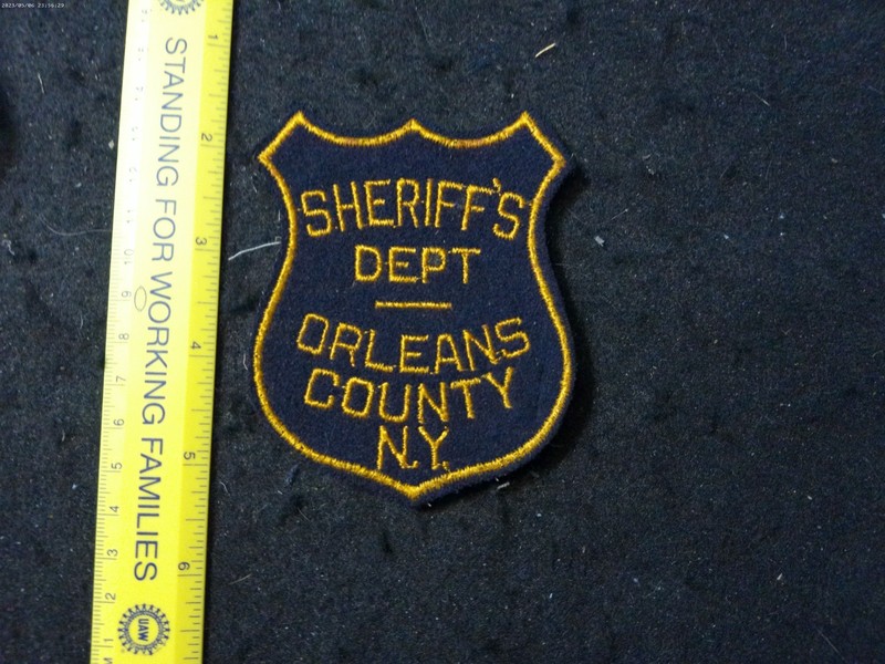 New York vintage ancient Orleans County Sheriff Dept 1950-60s issue felt cheese