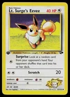 Pokemon Card - Lt. Surge's Eevee Gym Challenge 51/132 1st Edition Uncommon