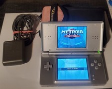 Nintendo DS Lite Silver Handheld System with Charger, Tested, See Description