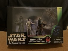 New In Box Star Wars The Power Of The Force Mynock Hunt Chewbacca Leia Han Solo