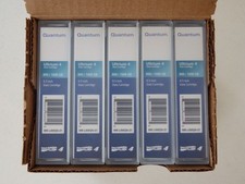 Box mit 5 x Quantum LTO-4/Ultrium-4 Datenbändern/Kassetten 800GB/160GB MR-L4MQN-01
