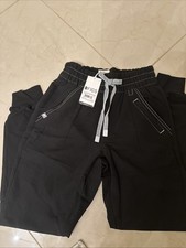 NWT FIGS Women  s TATU Slim Petite Cargo Jogger XXS Black