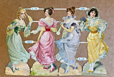 XL OblatenViktorian Scraps die cut Glanzbild ...