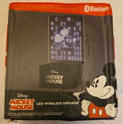 Disney Mickey Mouse LED Wireless Speaker Bluetooth NIB