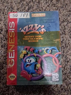 Izzy's Quest for the Olympic Rings (Sega Genesis, 1995)(Cib)