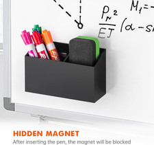 Magnetic Dry Erase Marker Holder for Whiteboard,Non-slip Acrylic Magnet Pen H...